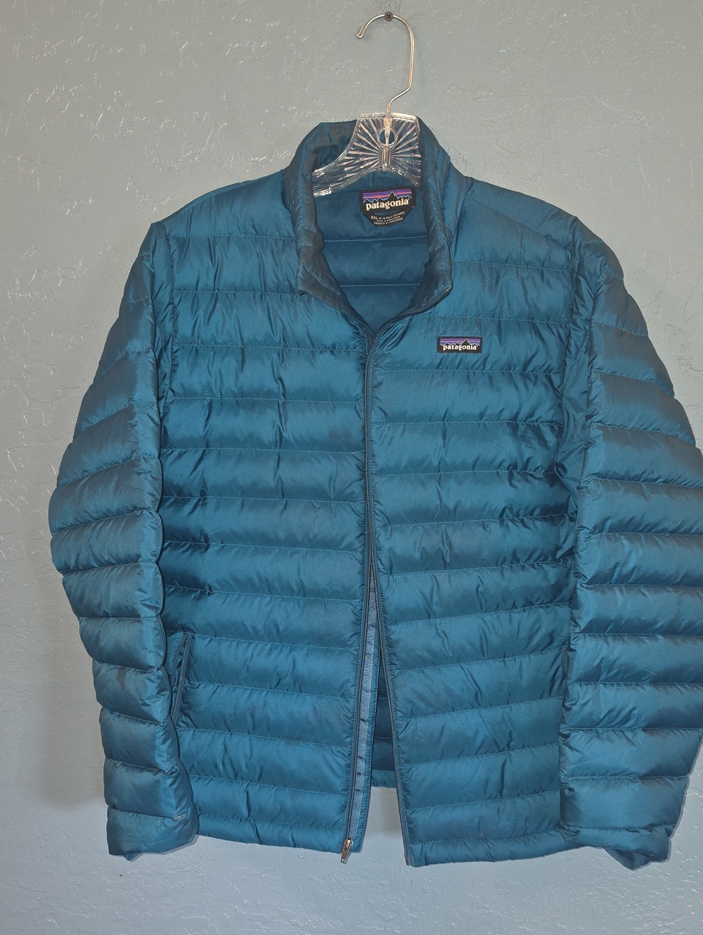 Patagonia Kids Teal Lightweight Down Puffer Jacket XXL